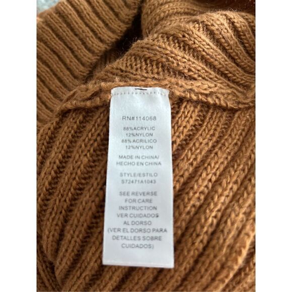 Ten Sixty Sherman Open Back Mock Neck Sweater in Tan Dale size Medium NWT - Picture 8 of 10